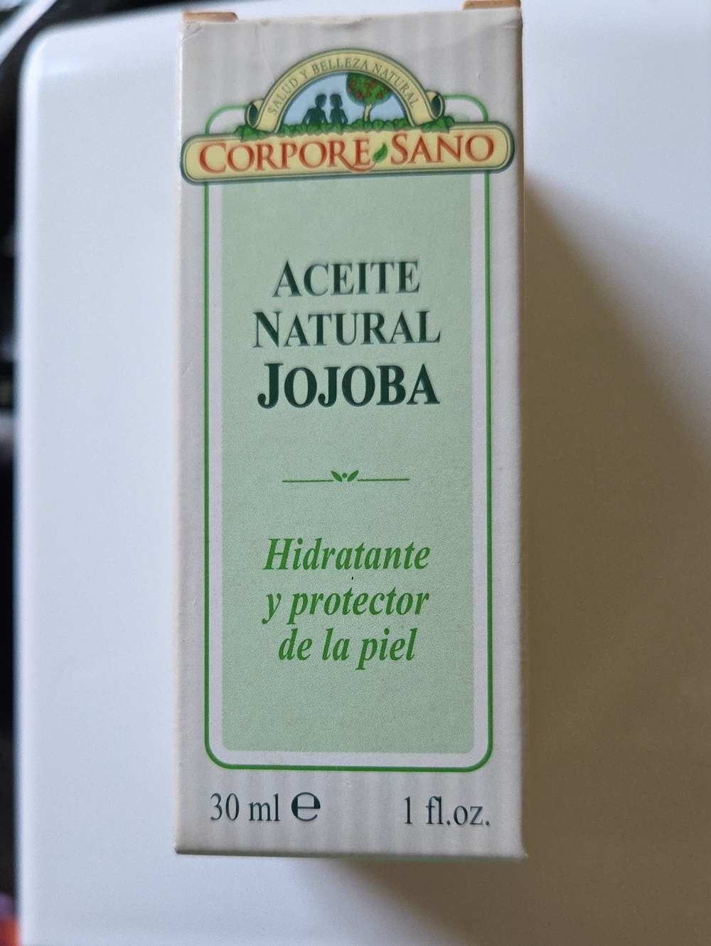 Corpore Sano Aceite Natural Jojoba - Light Green & White